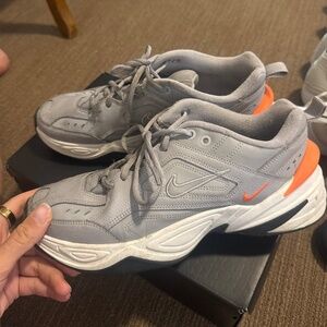 Grey & Orange Nikes
